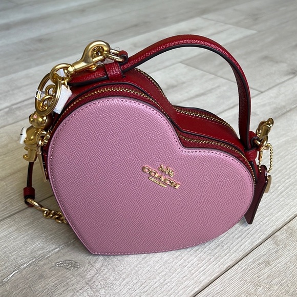 Coach Heart Crossbody In Colorblock & Charm - Picture 2 of 16